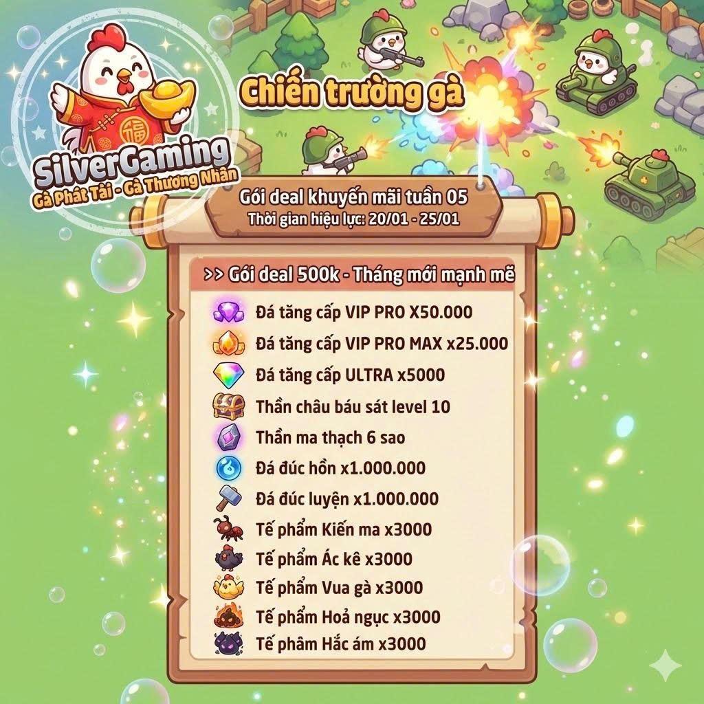 Gói deal nạp 500k - Tháng mới mạnh mẽ