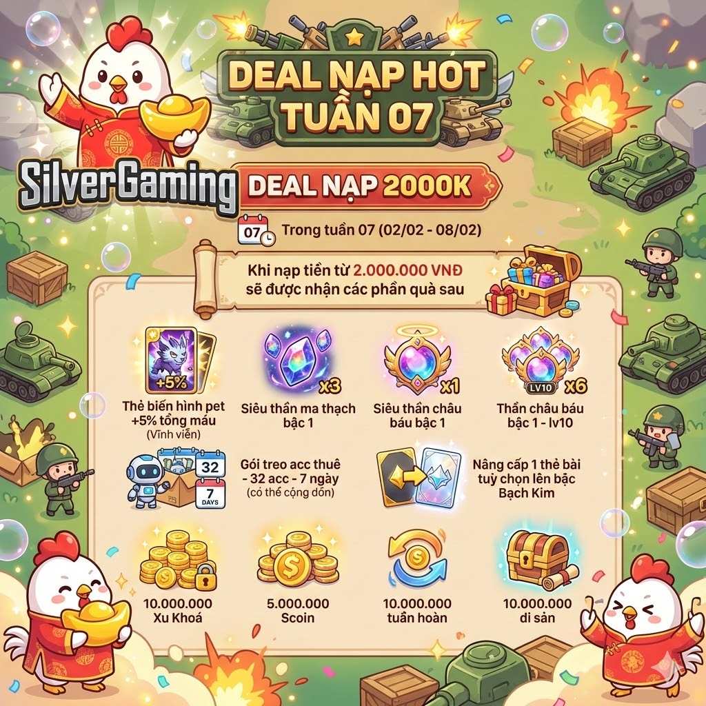 GÓI DEAL NẠP 1M - Tuần 07