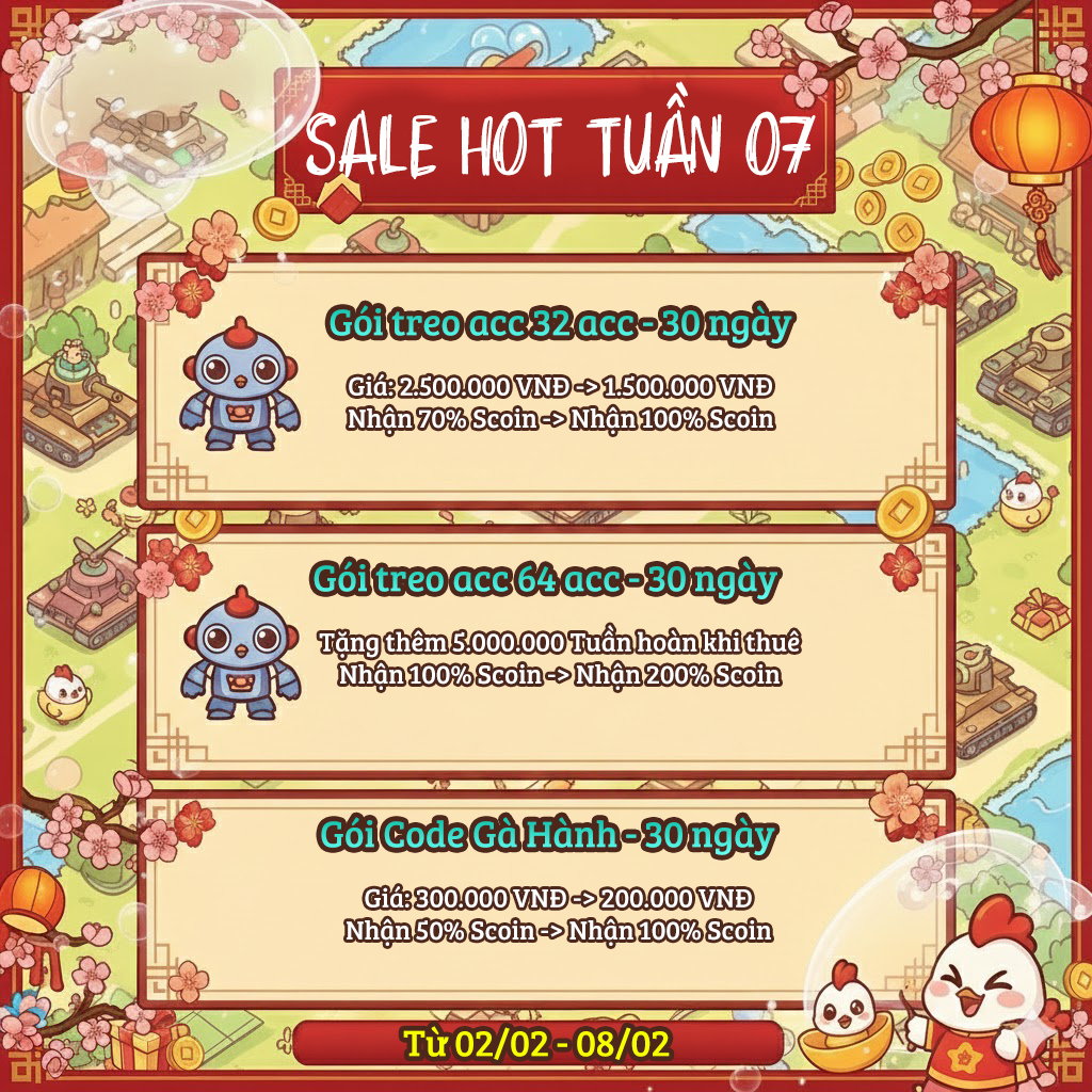 GÓI DEAL NẠP 1M - Tuần 07